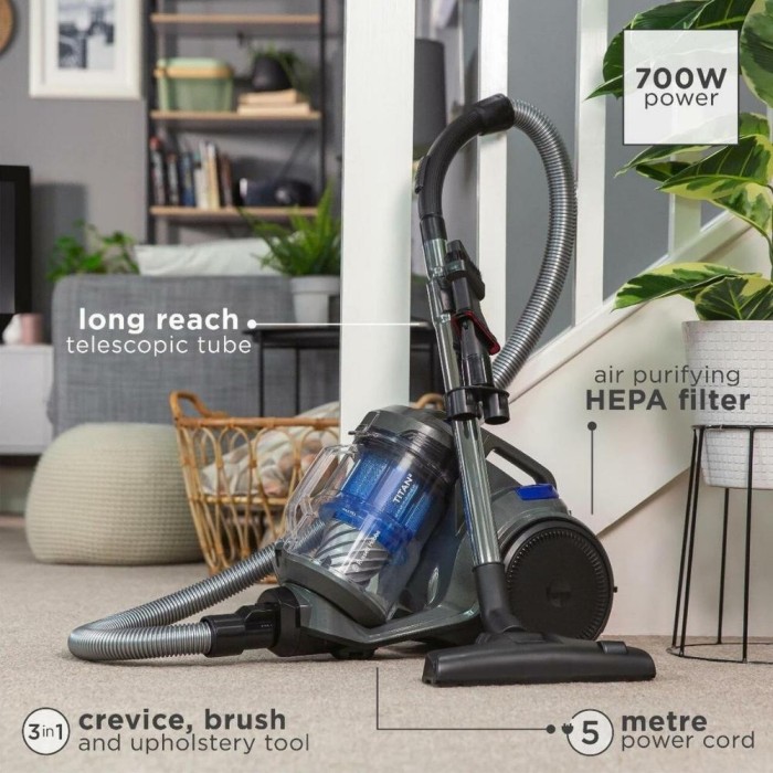 TITAN2 Bagless Cylinder Vacuum Cleaner