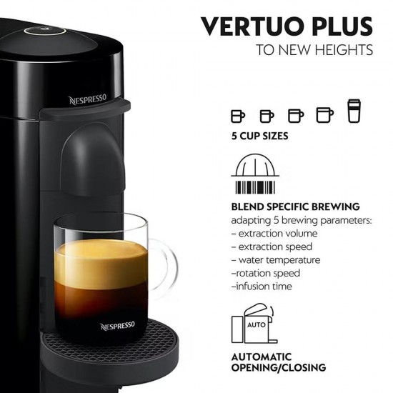 Vertuo Plus Coffee Machine - Black