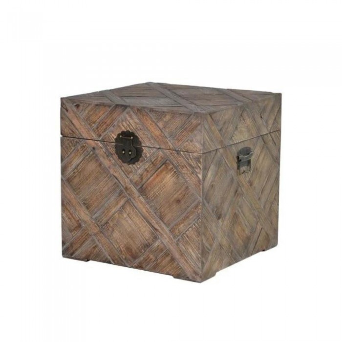 Carved Effect Square Trunk