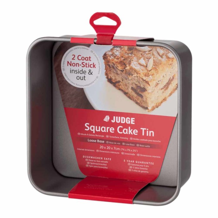 Bakeware 8"/20cm Square Cake Tin