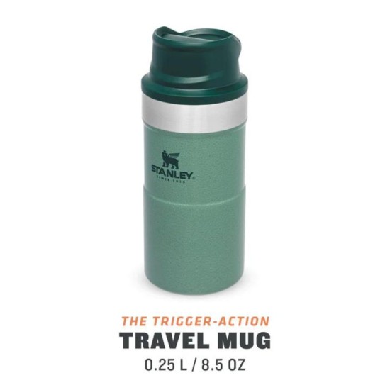 Classic Trigger Action Travel Mug Green 250ml
