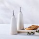 Le Creuset Stoneware Signature Oil & Vinegar Set Meringue