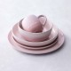 Stoneware Coupe Pasta Bowl Shell Pink 22cm