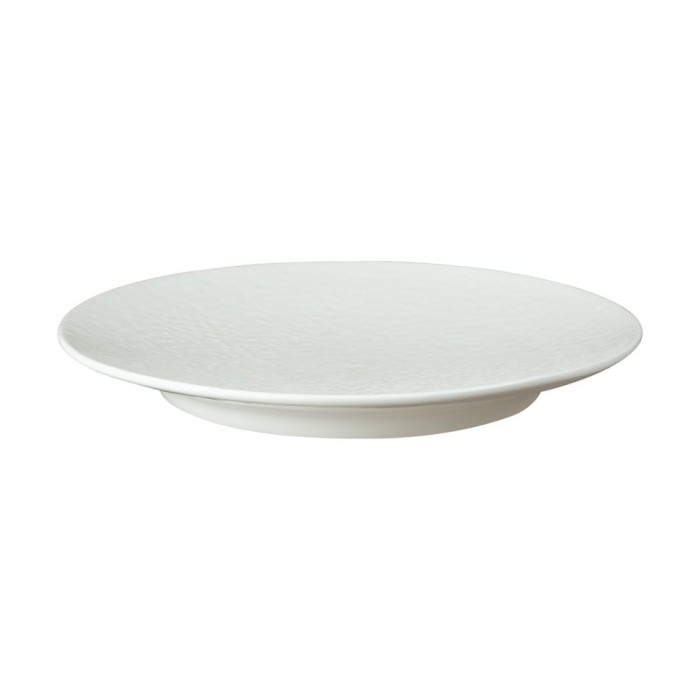Porcelain Carve White Dinner Plate