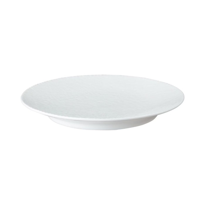 Porcelain Carve White Medium Plate