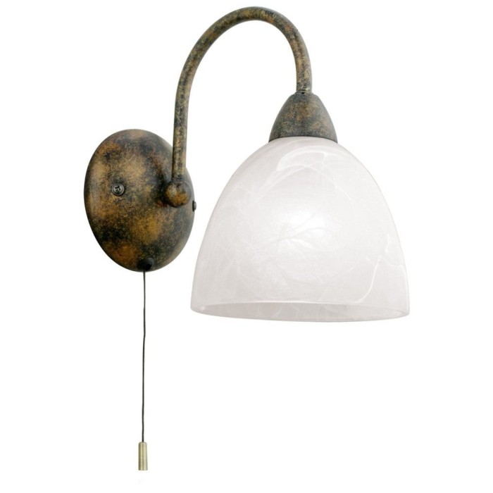 Dionis 1 Light Wall Light Rust Coloured
