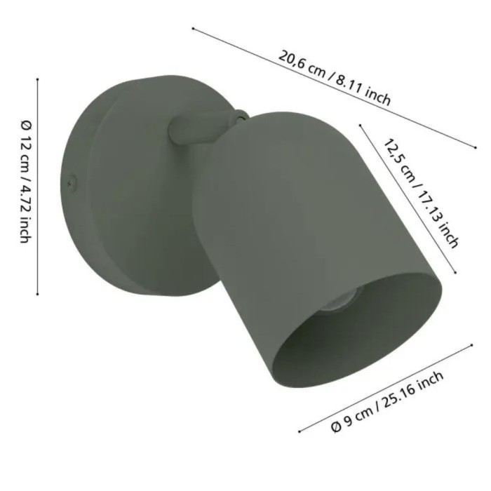 Tilson Spot Wall Light - Green
