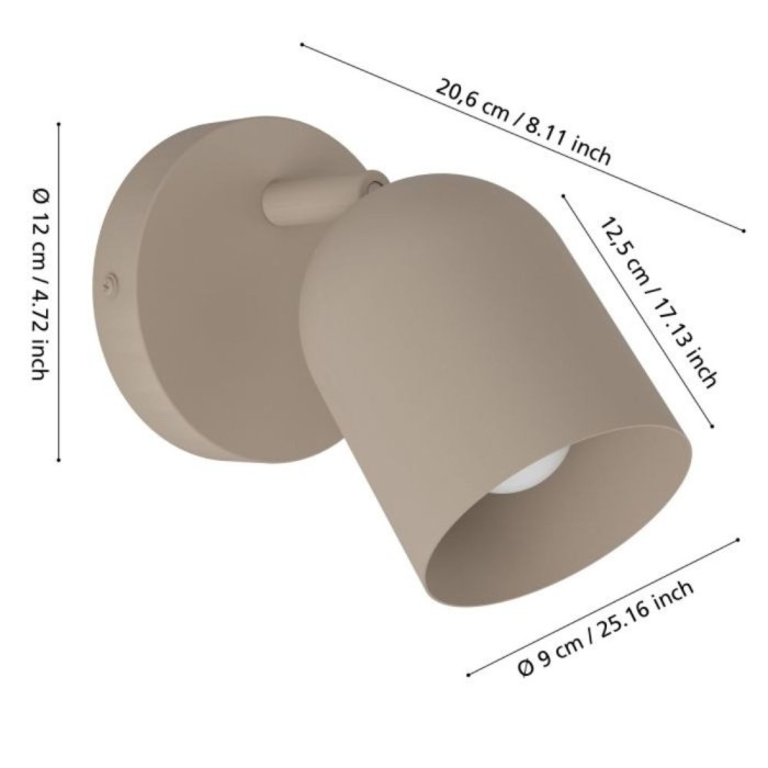 Tilson Spot Wall Light - Sandy