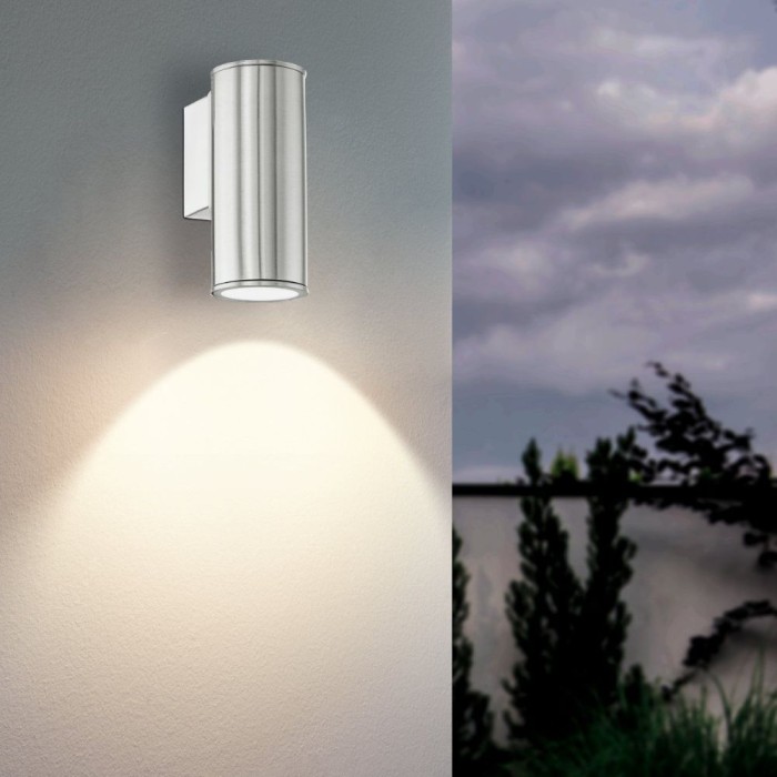 Riga Downward LED Wall Light Stainless Steel