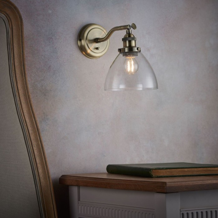 Hansen Wall Light Antique Brass
