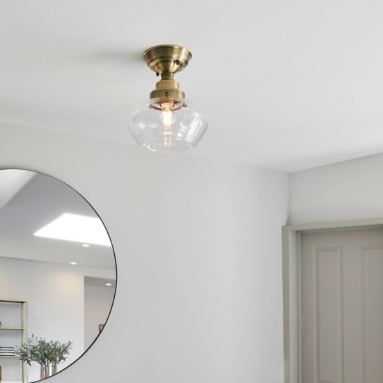 Lindby Ceiling Light Brass/Clear