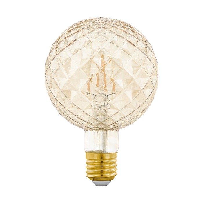 Amber Pattern Globe LED E27 2.5W Bulb