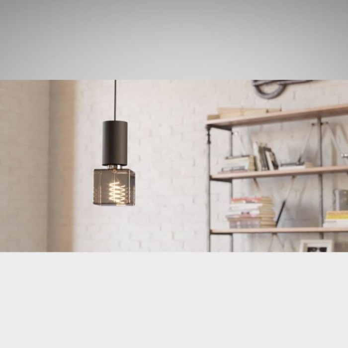 LED Cube 4w Bulb E27 Smoky 1pc