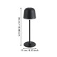Mannera LED Table Light Black
