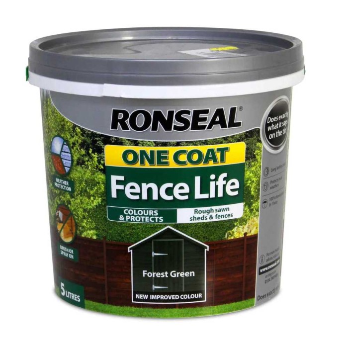 One Coat Fence Life Forest Green 5l