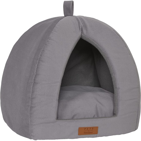 Dome Pod Faux Fur Pet Bed