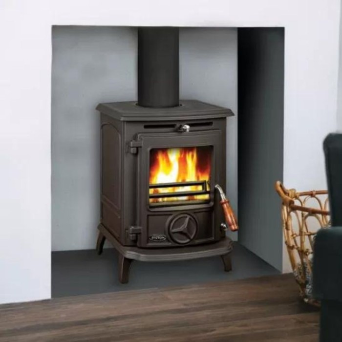 Oisin Solid Fuel Eco Stove Matt Black 6.4kw