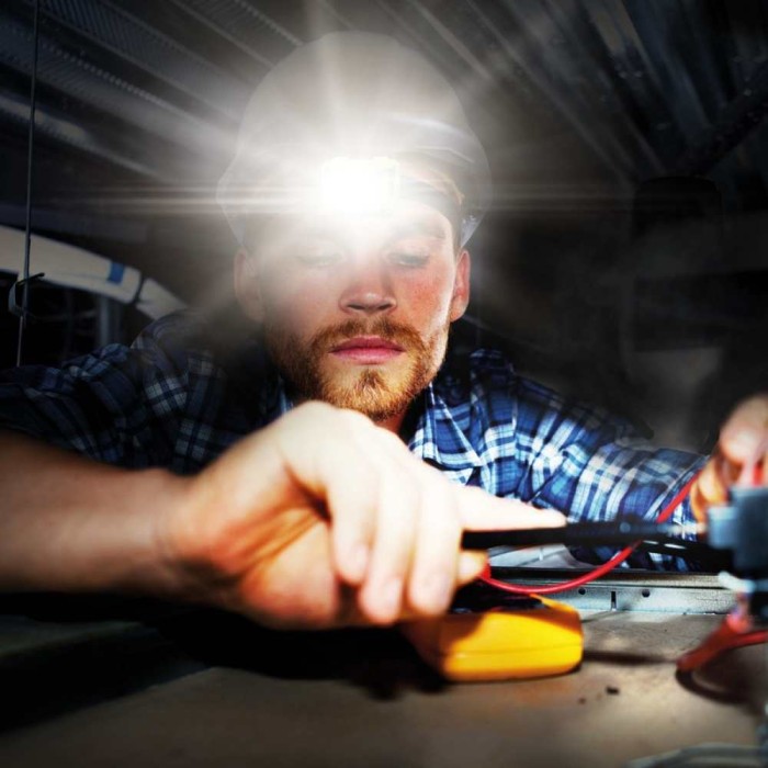 USB Rechargeable LED Inspection Head Torch 3W