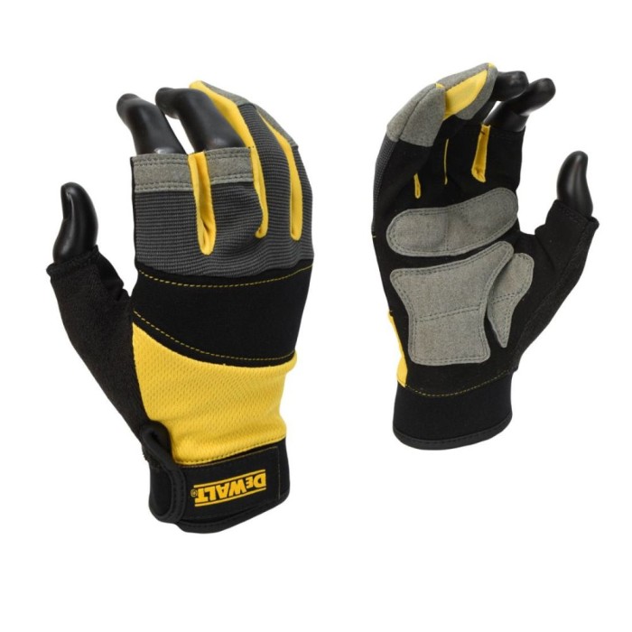 3 Finger Gloves Black/Yellow
