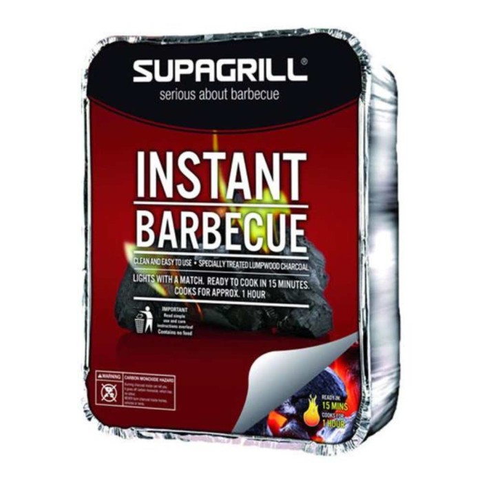 Disposable Charcoal BBQ Tray - Single