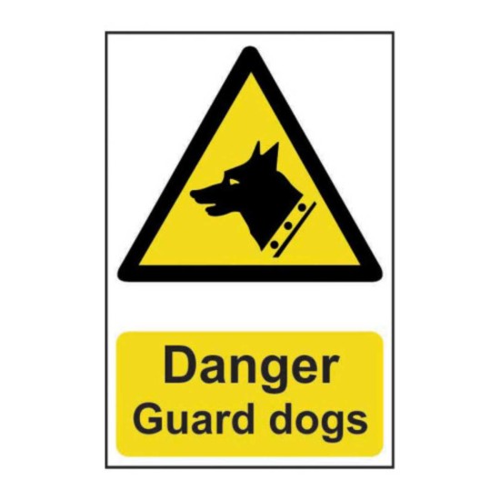 'Danger Guard Dogs' Sign