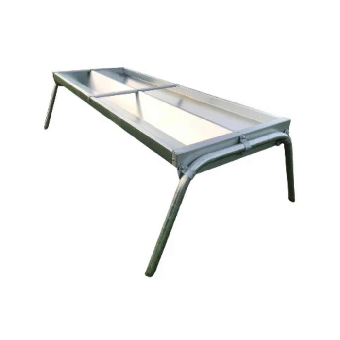 8ft Double Galvanised Trough
