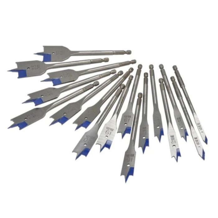 Irwin 17 Piece Flat Wood Bit Set