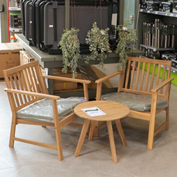Acacia Wooden Garden Bistro Set