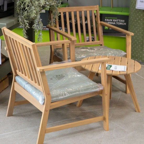 Acacia Wooden Garden Bistro Set
