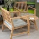 Acacia Wooden Garden Bistro Set
