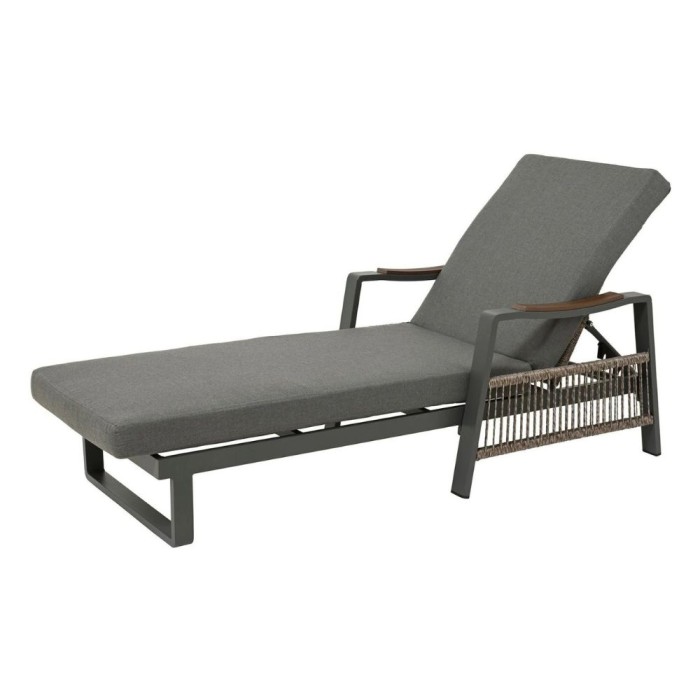 Monte Aluminium Sun Lounger | Anthracite