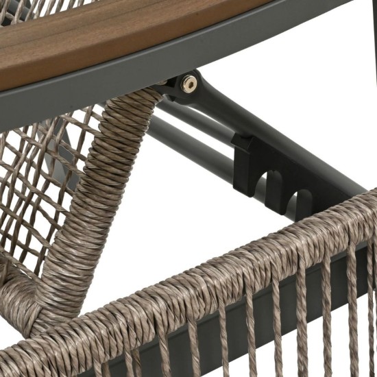Monte Aluminium Sun Lounger | Anthracite