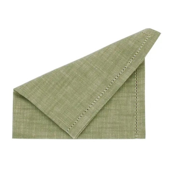 Waltons Chambray Napkin Set of 4 | Olive
