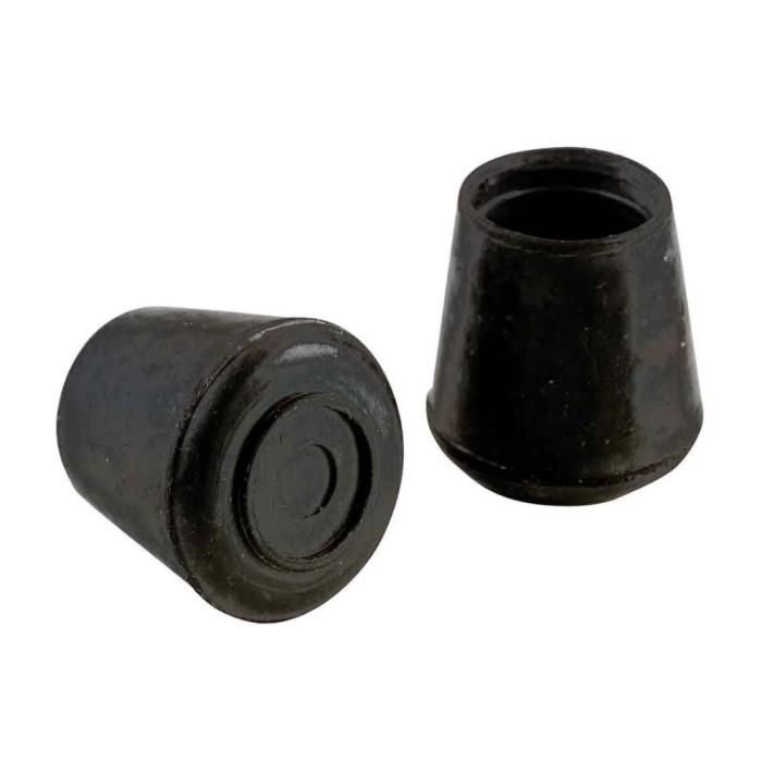 Rubber Leg Tips | 28mm | Black | Pack of 4