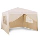 Pop Up Gazebo with Sidewalls | 3M x 3M | Cream