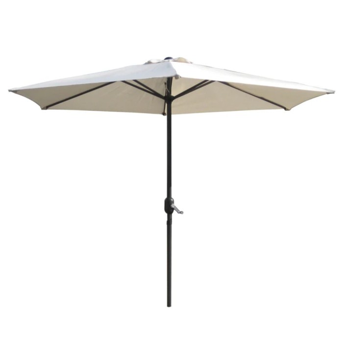 Crank & Tilt Aluminium Parasol | 2.7M | Colour Options