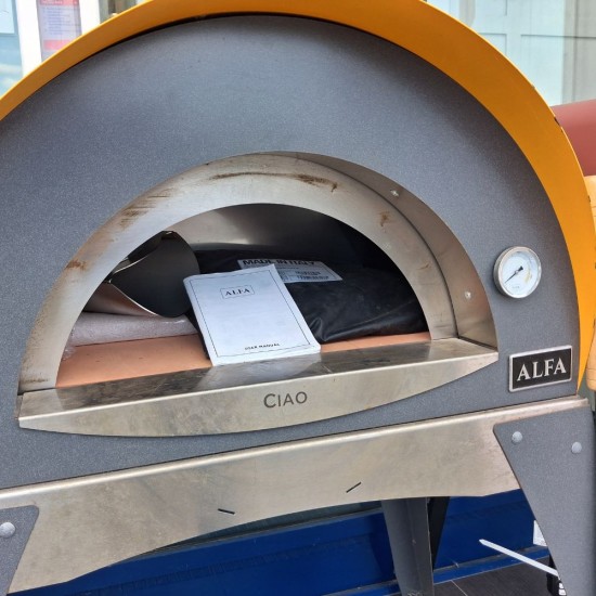 Alfa Ciao Pizza Oven Yellow | Ex-Display Model