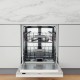 Whirlpool Integrated Dishwasher | 14 Place | WIC 3C26 N UK
