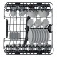 Whirlpool Integrated Dishwasher | 14 Place | WIC 3C26 N UK