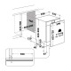 Whirlpool Integrated Dishwasher | 14 Place | WIC 3C26 N UK