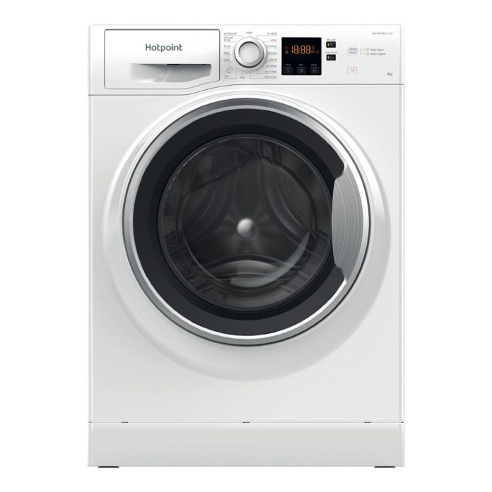 Hotpoint 8KG Anti-Stain Washing Machine White | 1400 Spin | NSWE 846 WS UK