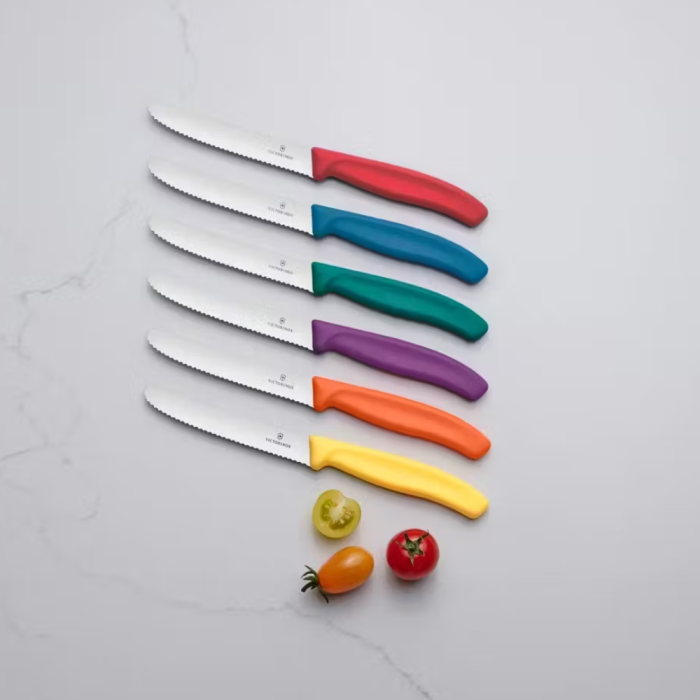 Victorinox Swiss Classic Tomato & Table Knife Set 11cm | Set of 2 | Colour Options