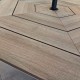 Octagonal Aluminium Garden Picnic Bench | 2.2M | Cream