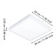 EGLO Fueva 6 LED Surface-Mounted Light | Square | White