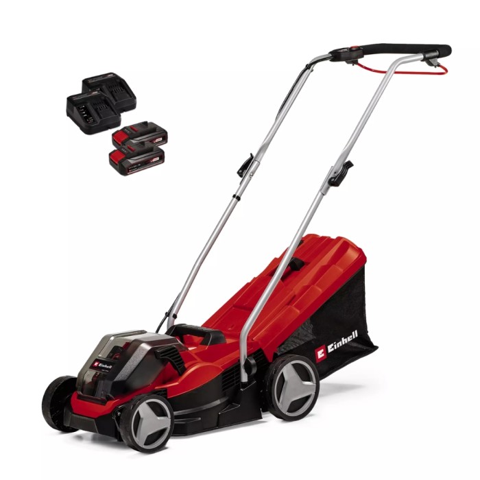 Einhell 36V GE-CM 36/33 Li Cordless Lawn Mower | 33cm | 2 x 2.5Ah Batteries