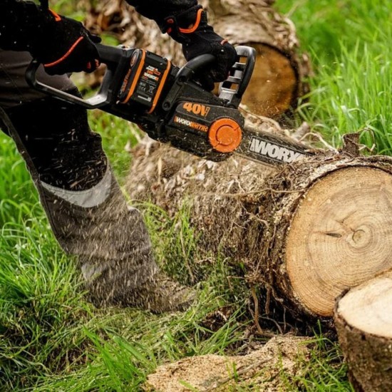 Worx 40cm Cordless Brushless Chainsaw | 40V | WG385E