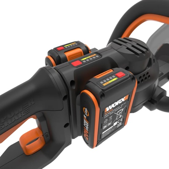 Worx 61cm Cordless Brushless Hedge Trimmer | 40V | WG286E
