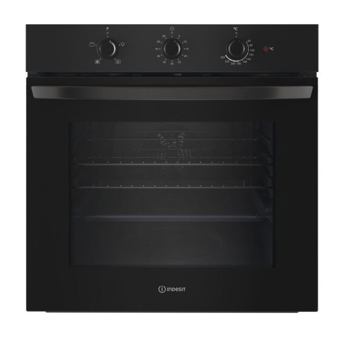 Indesit Built-In Single Electric Oven | 66L | Black | IO233BUK
