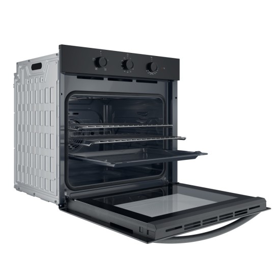 Indesit Built-In Single Electric Oven | 66L | Black | IO233BUK