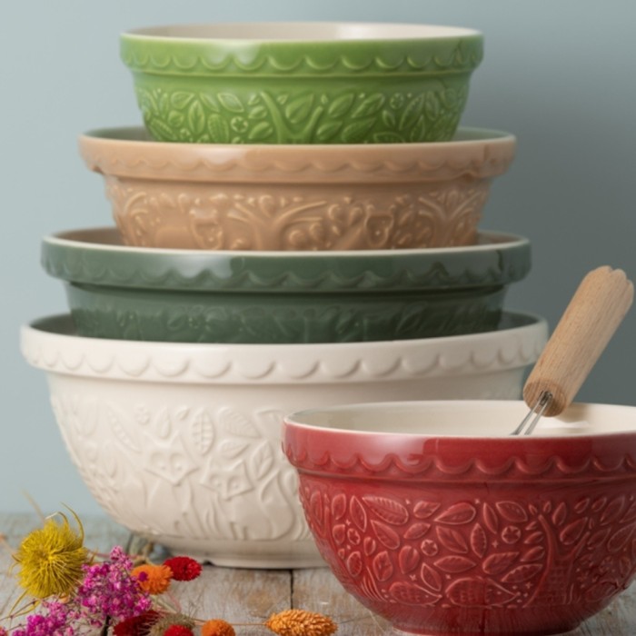 Mason Cash In The Forest Green Owl Mixing Bowl | 26cm | 2002.150